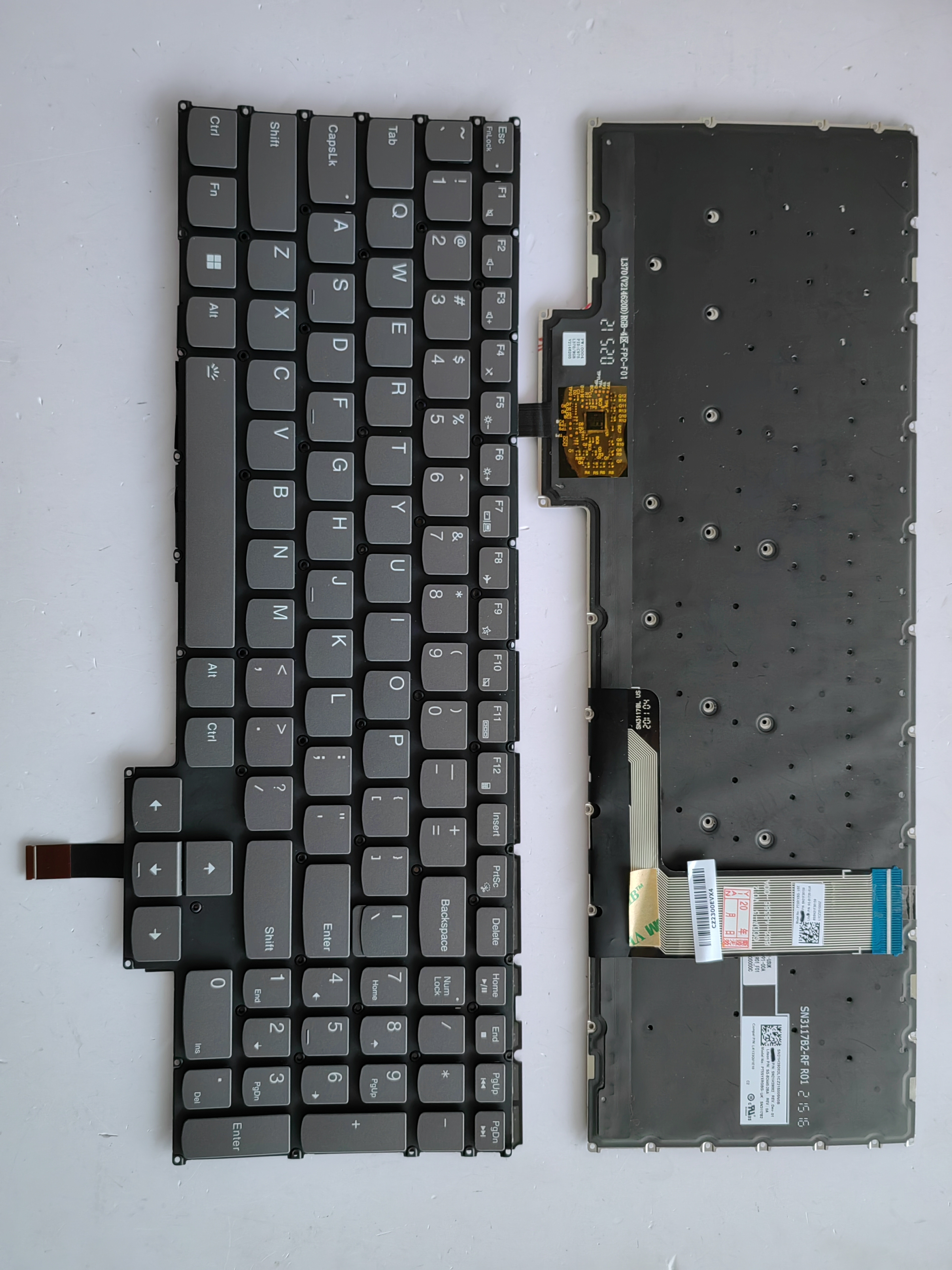Picture of New Replacement Laptop Keyboard For LENOVO Y9000X 2022/15ARH7/R9000X 2022 colorful backlight Grey Backlit US Layout